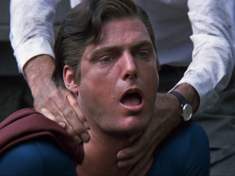 Evil Superman versus Clark Kent in 'Superman III' (1983).