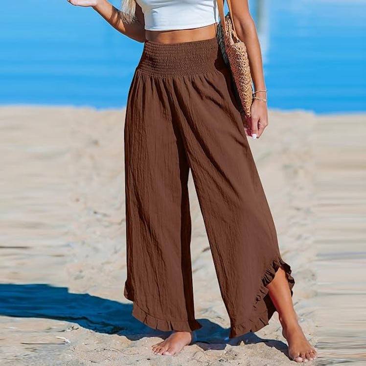 midelxp Ruffle Linen Pants