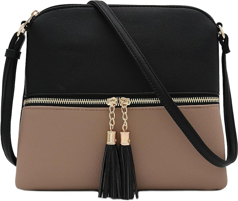 DELUXITY Crossbody Bag With Tassel