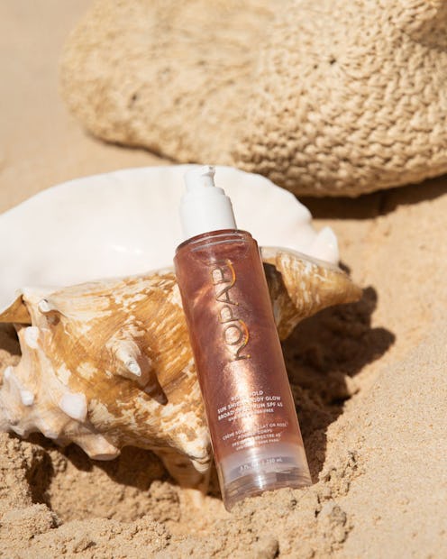 For glittering skin that catches the summer sunlight, Kopari's Rose Gold Body Oil is the move.
