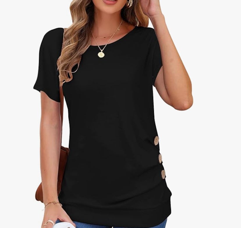 MOLERANI Short Sleeve Round Neck Top