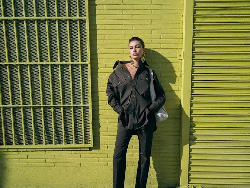 Hailey bieber saint laurent campaign