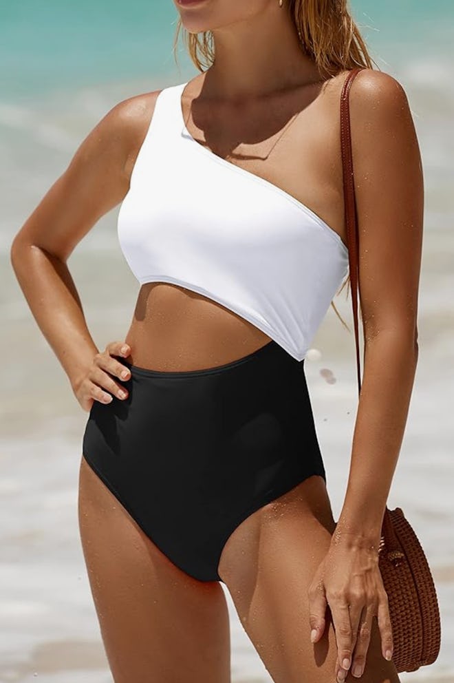 Yonique One Shoulder One-Piece Swimsuit
