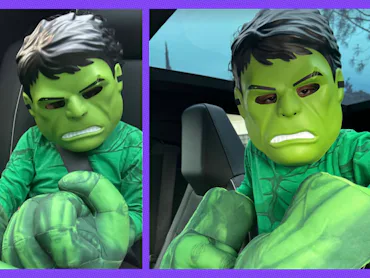 Kim Kardashian recently shared that her son Psalm wouldn't take off his Incredible hulk costume to g...
