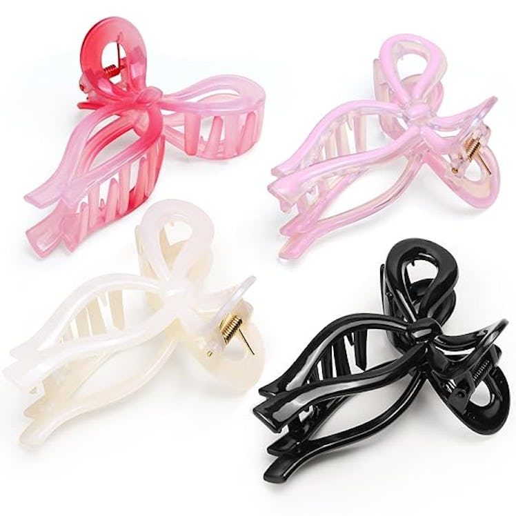 Sweet Cute Chocolate Bow Claw Clips (4-Pack)