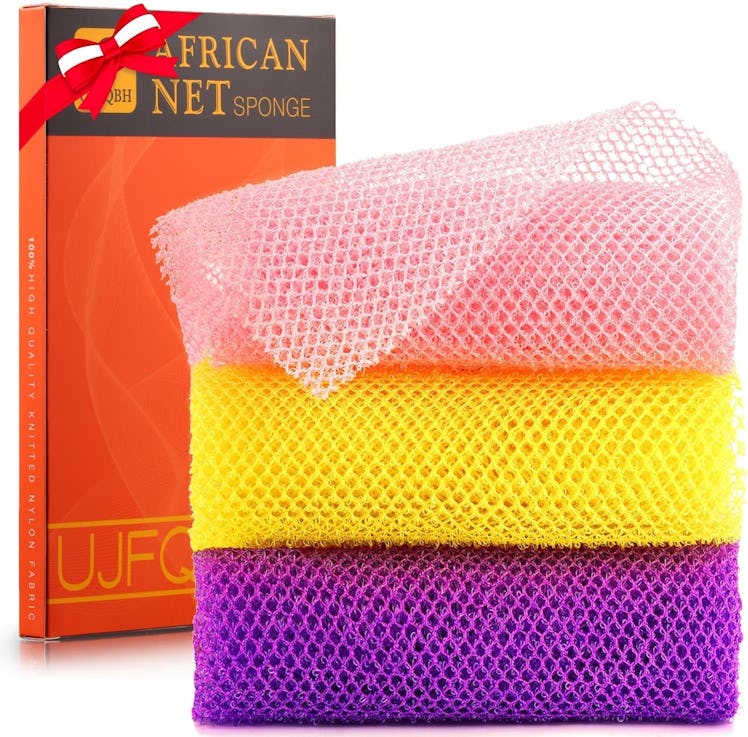 UJFQBH African Bath Sponge (3-Pack)