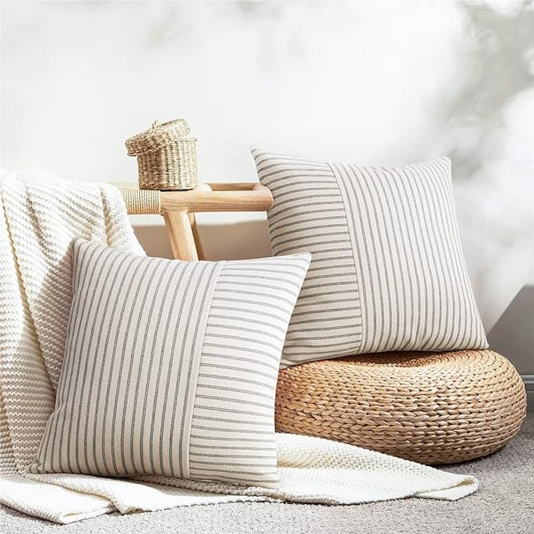 Farmhouse Pillow Covers 18x18 n(Set of 2)