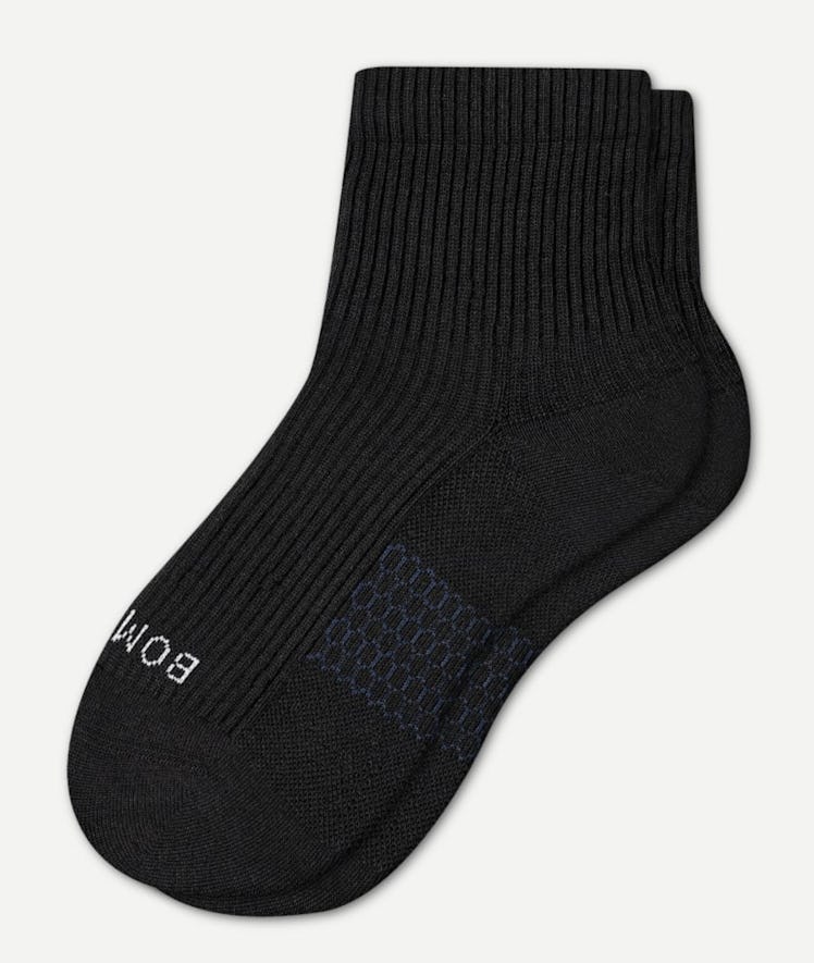 black rib socks