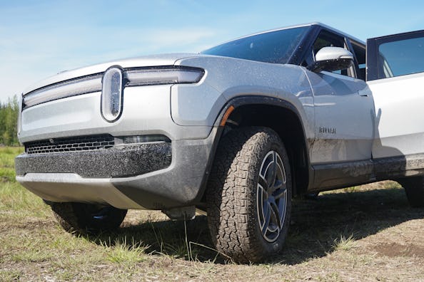Rivian's second generation R1S electric SUV with new tires.
