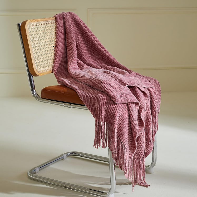 MIDO HOUSE Chenille Throw Blanket