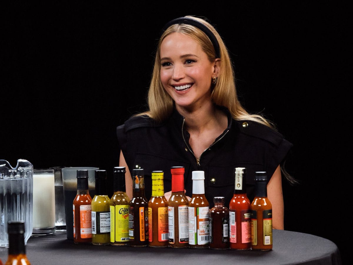 Jennifer Lawrence appears on &ldquo;Hot Ones&rdquo;