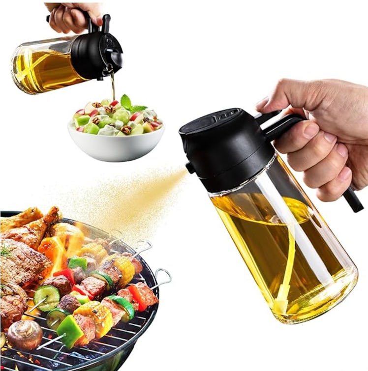 TrendPlain Olive Oil Dispenser and Oil Sprayer