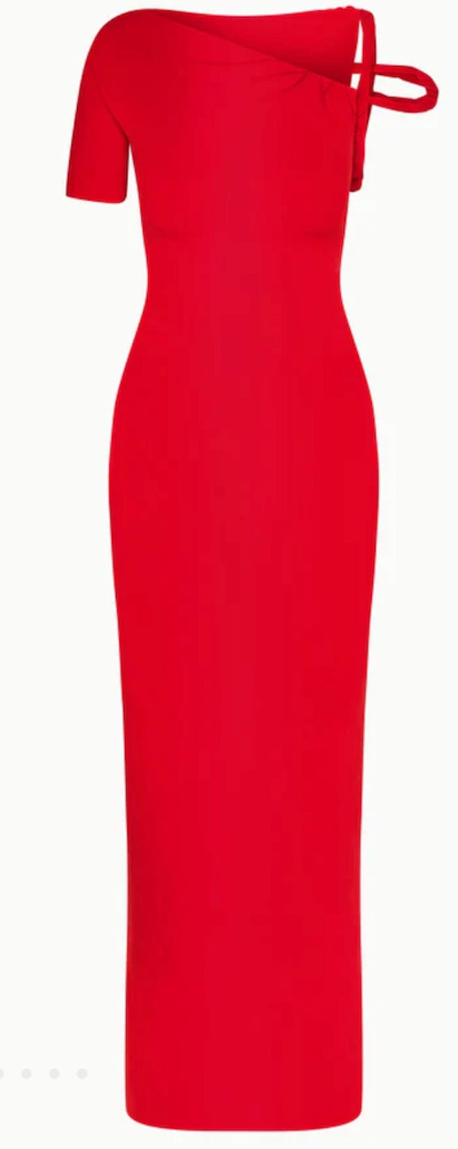 Sueded Stretch Twist Maxi Dress