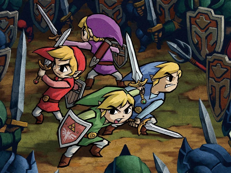 key art from The Legend of Zelda Four Swords Adventure