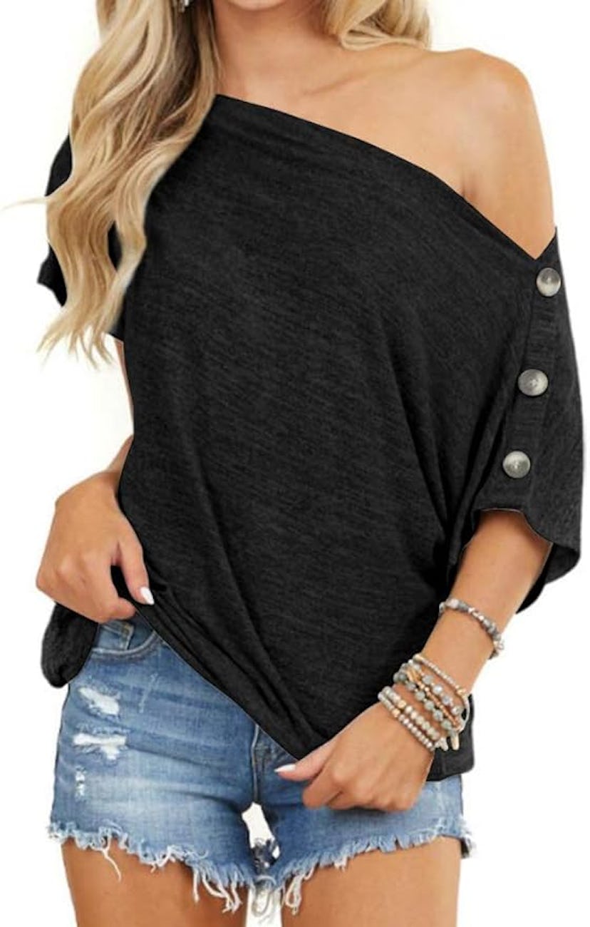 INFITTY Off The Shoulder Blouse