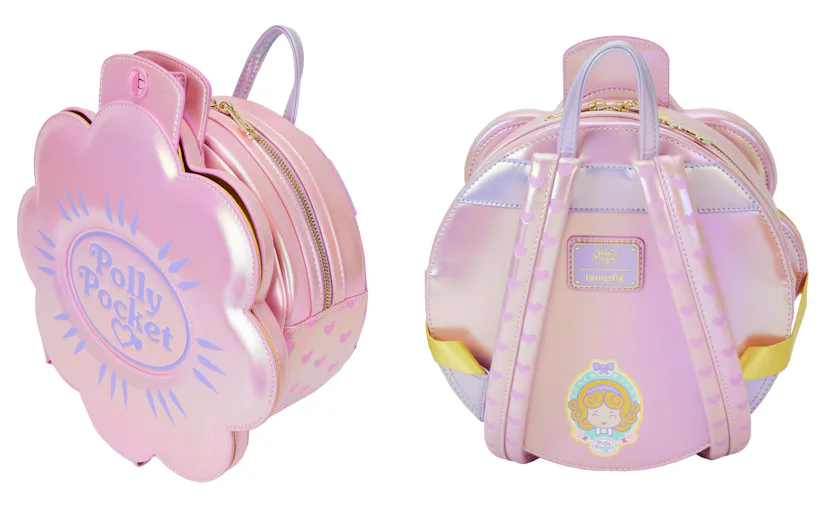 allsaints polly mini backpack Loungefly Pocket Compact Playset Figural Circle Of Hope Boutique Crafted from durable polyurethane The Loungefly x Polly Pocket