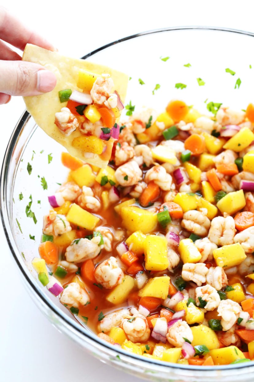One of the tastiest make-ahead summer appetizers is shrimp ceviche.