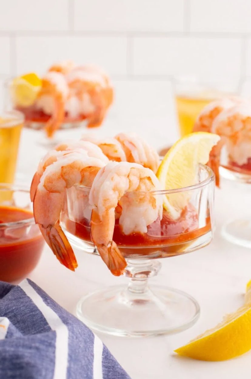 One of the tastiest make-ahead summer appetizers is shrimp cocktail.