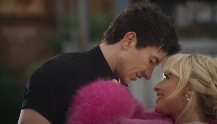 Sabrina Carpenter and Barry Keoghan in her "Please Please Please" music video