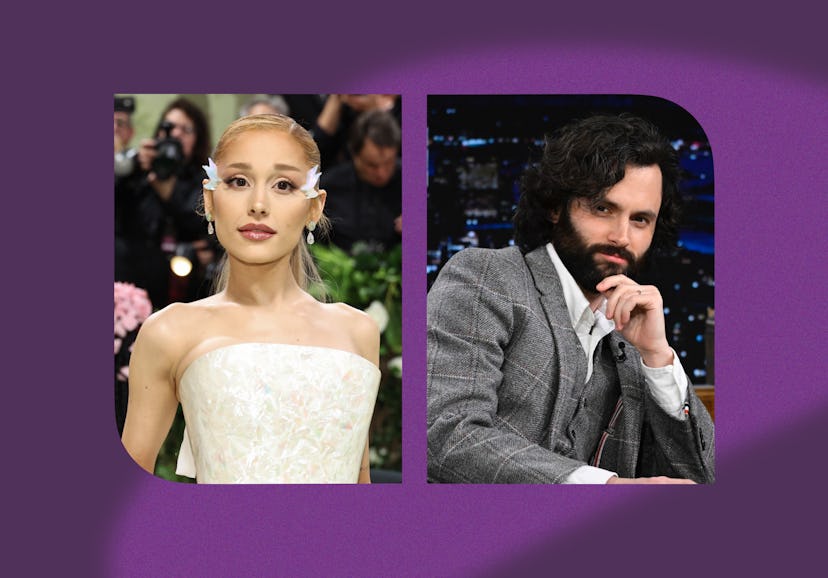 Ariana Grande and Penn Badgley.