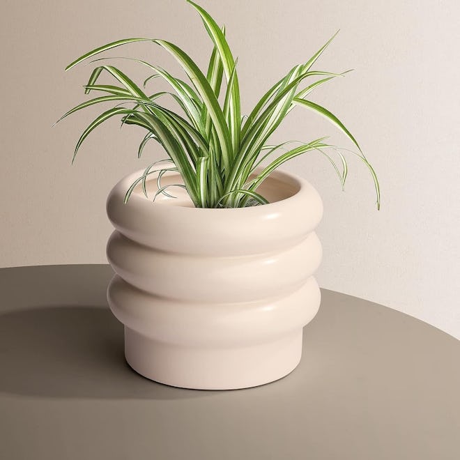 JOFAMY Tiered Bubble Ceramic Plant Pot