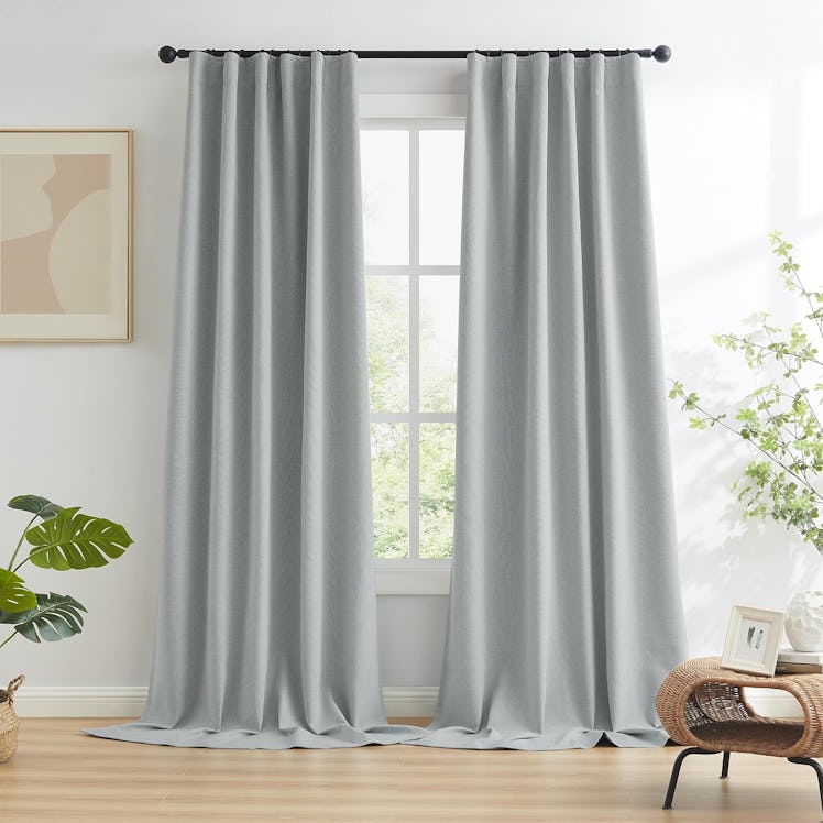 KEQIAOSUOCAI Extra Long Full Blackout Curtains