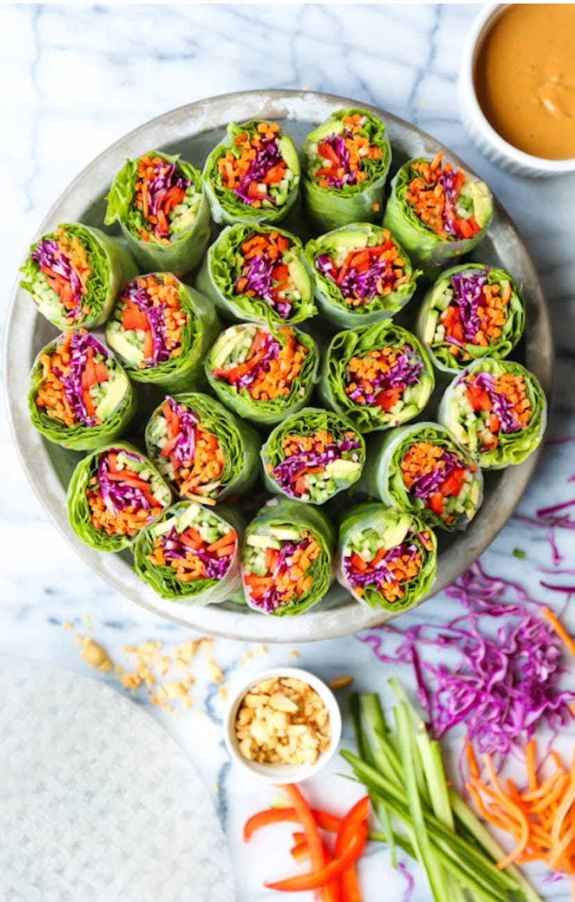Vegetable spring rolls are one of the best make-ahead summer appetizers.