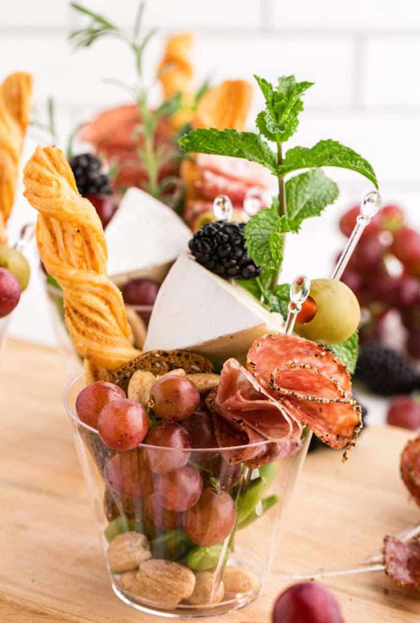 Charcuterie cups are one of the best make-ahead summer appetizers.