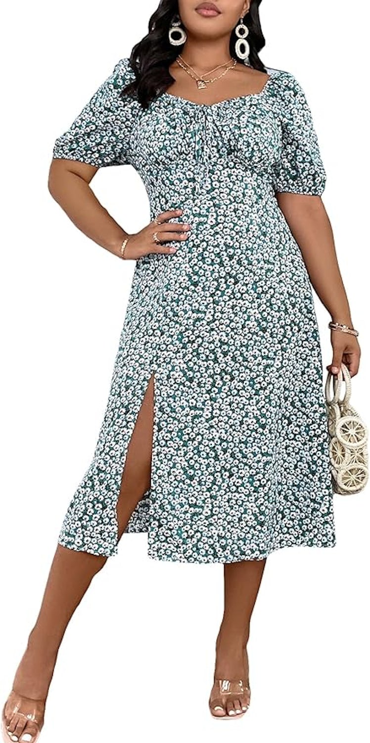 Floerns Floral Midi Dress