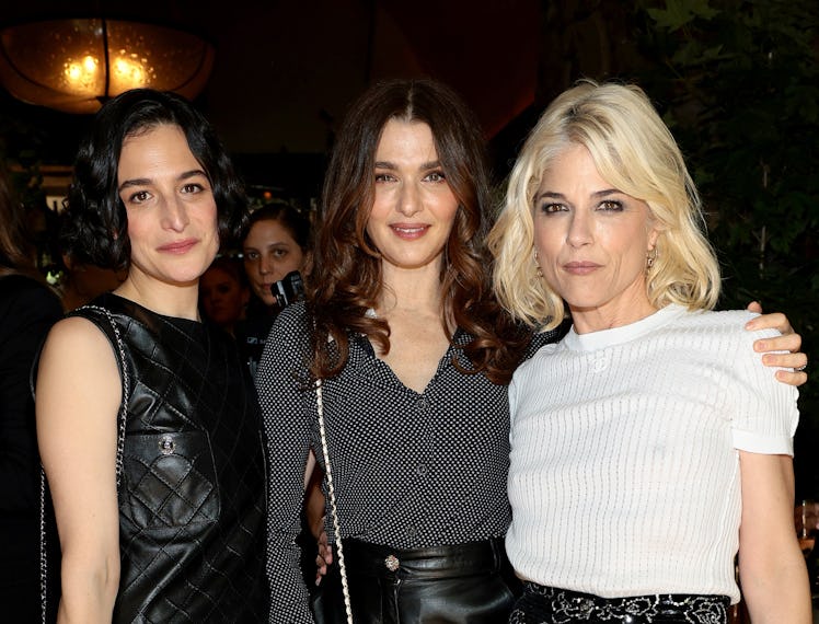 Jenny Slate, Rachel Weisz, and Selma Blair, all wearing CHANEL, attend the CHANEL Tribeca Festival W...