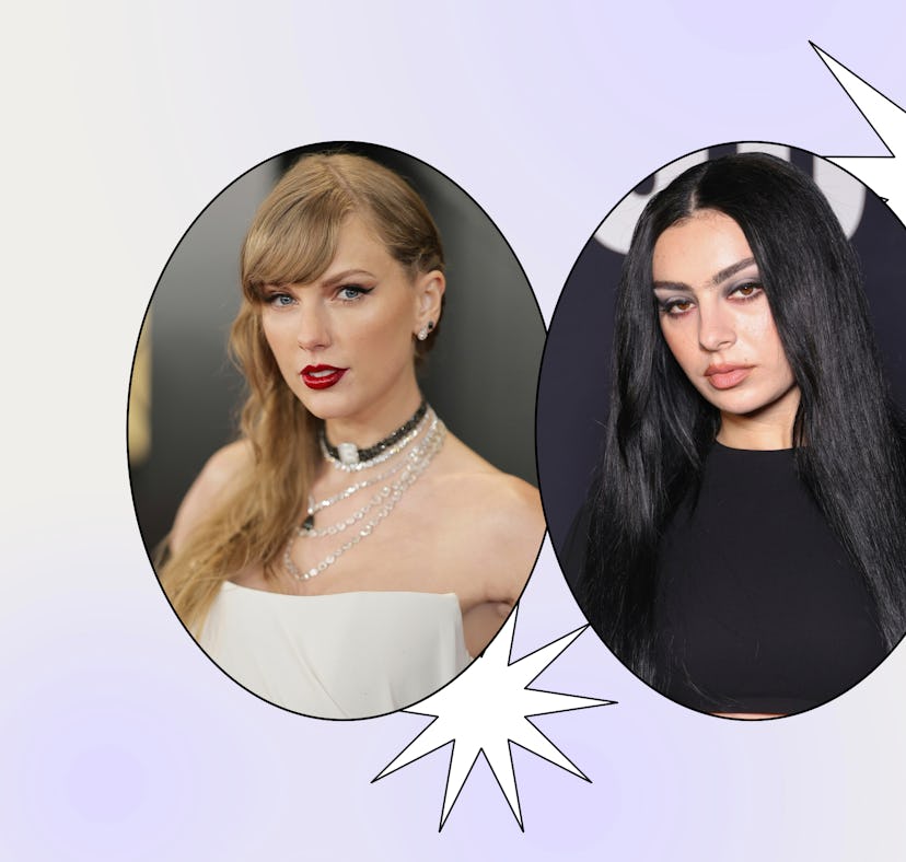 Two overlapping circular portraits of women against a light grey background. One woman has blonde ha...