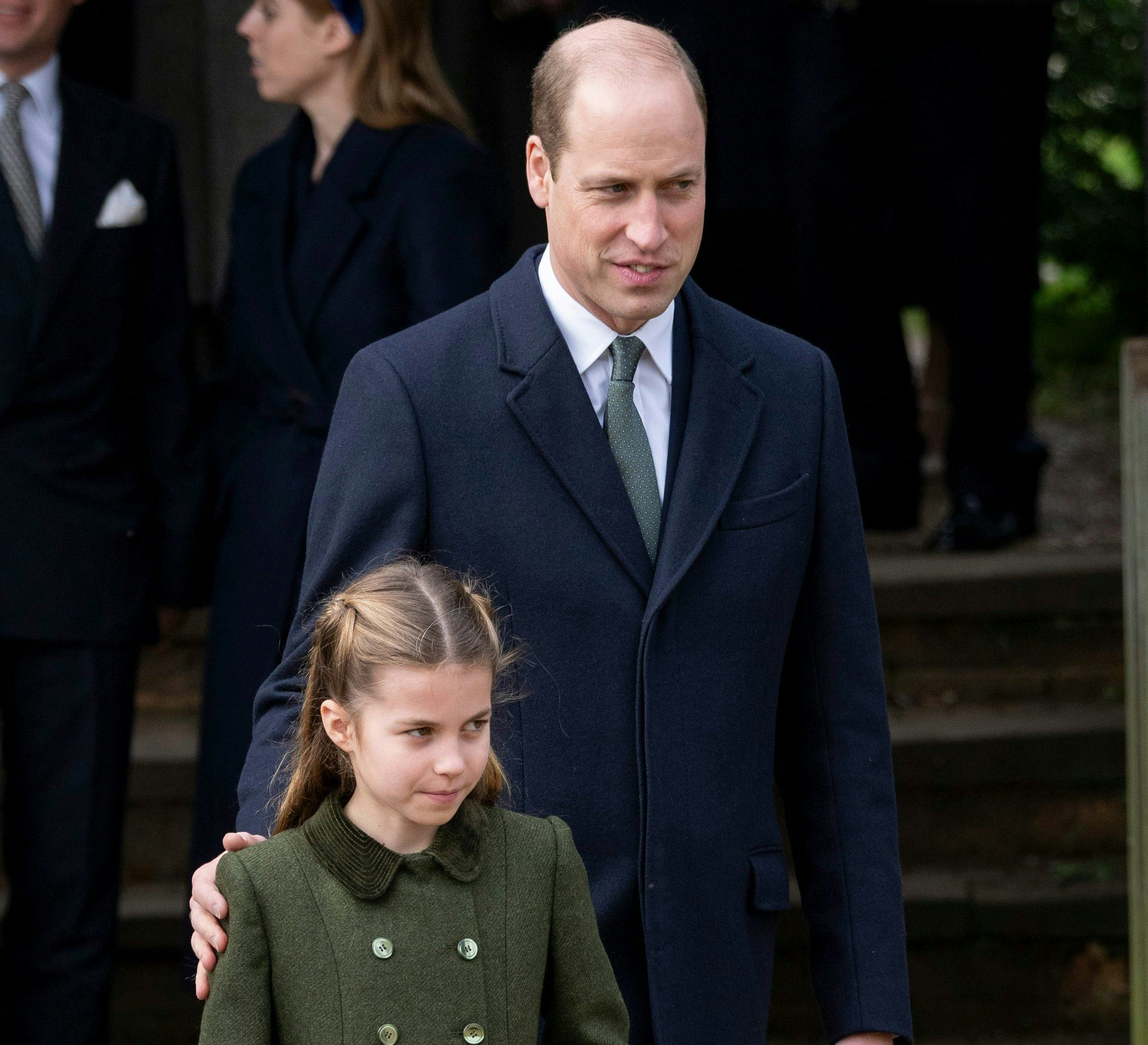 Prince William gave an update on Princess Charlotte and Kate Middleton during a royal event.