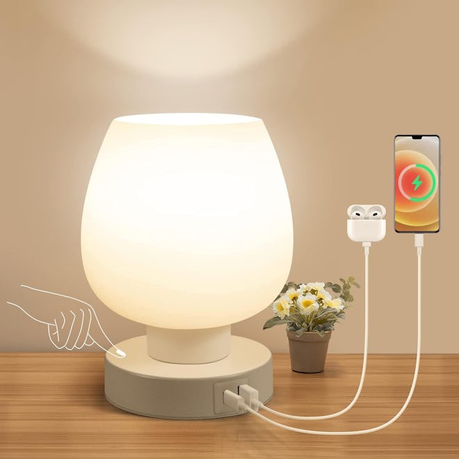 ONEWISH Touch Bedside Table Lamp
