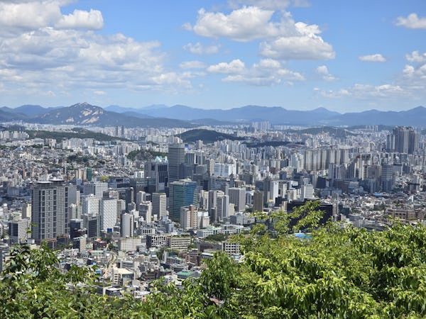 Tourists can see 360-degree views of Seoul, South Korea, at N Seoul Tower.
