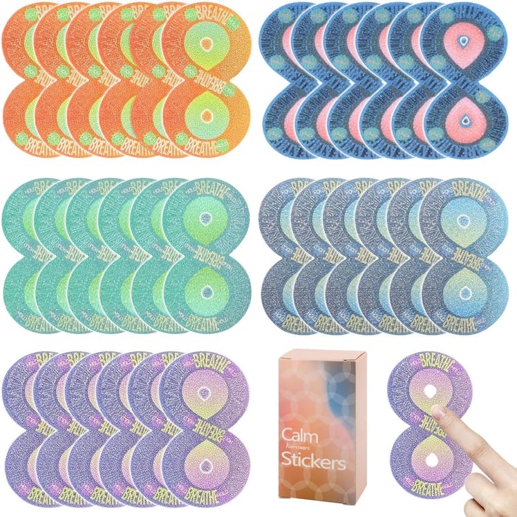 Ainrvteers Calm Stickers for Anxiety (30 Pieces)