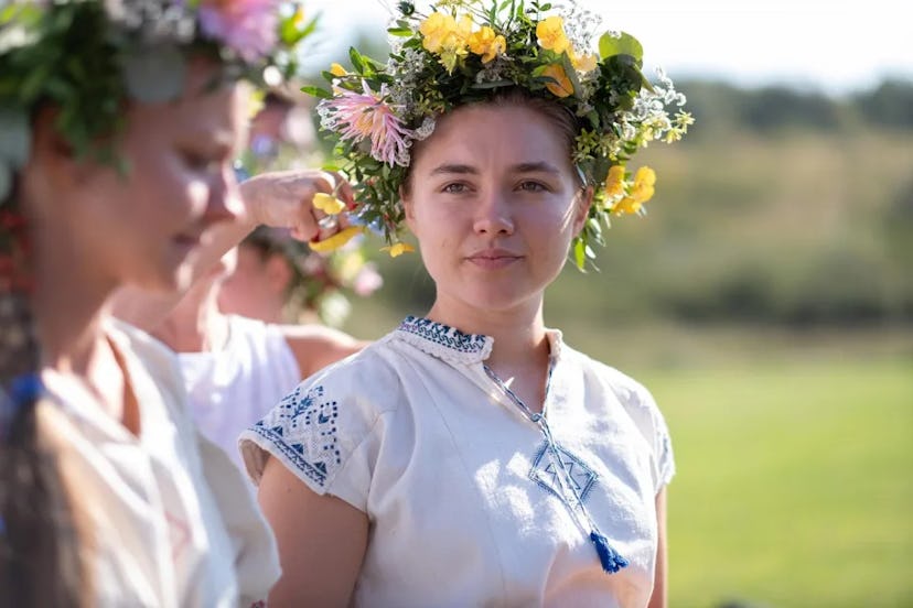 Florence Pugh as Dani in Midsommar.
