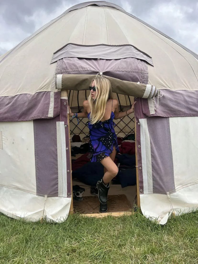 Lila Moss at Glastonbury Festival