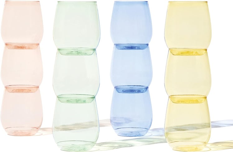 TOSSWARE POP 14-Ounce Plastic Wine Glasses (12-Pack)