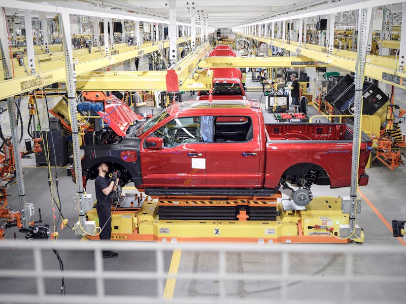 Ford's EV manufacturing plant making F-150 Lightning