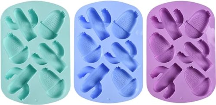 Kitchtic Cactus Silicone Non-stick Molds (3-Pack)