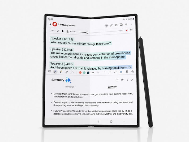 Samsung Galaxy AI on Galaxy Z Fold 6