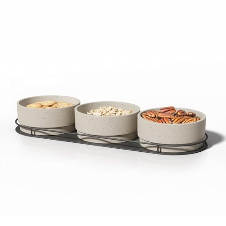 Libken Dip Serving Tray (3-Bowl Set)