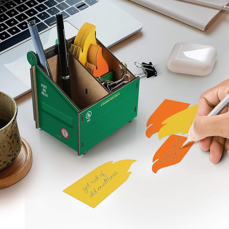 Genuine Fred Dumpster Fire Pencil and Notecard Holder