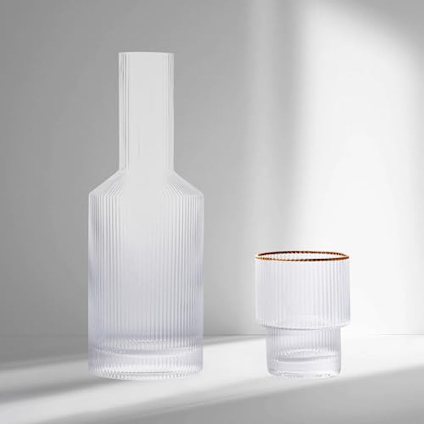 Libken Bedside Water Carafe and Glass Set