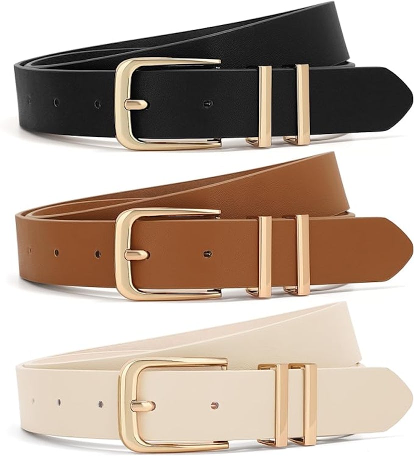 XZQTIVE Leather Belt Set (3-Pack)