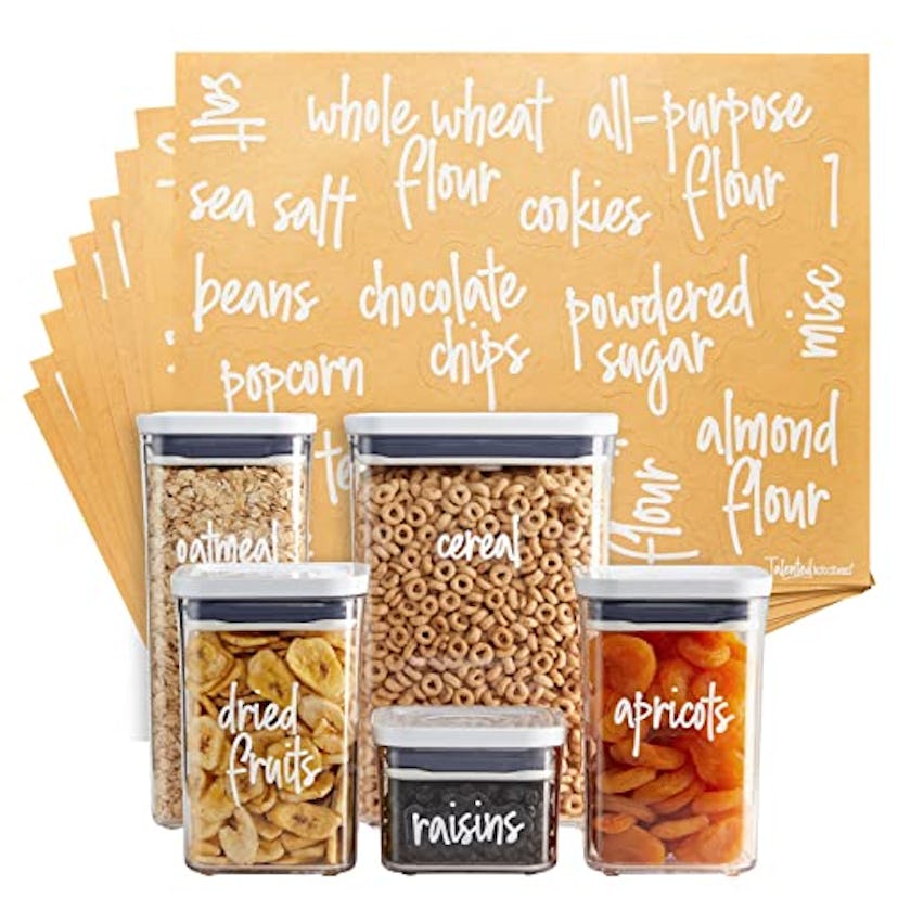 Talented Kitchen Pantry Labels for Food Containers (157-Count)