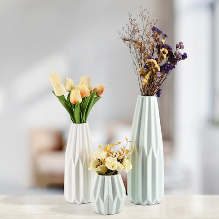 WHOLE HOUSEWARES Ceramic Vases (Set of 3) 