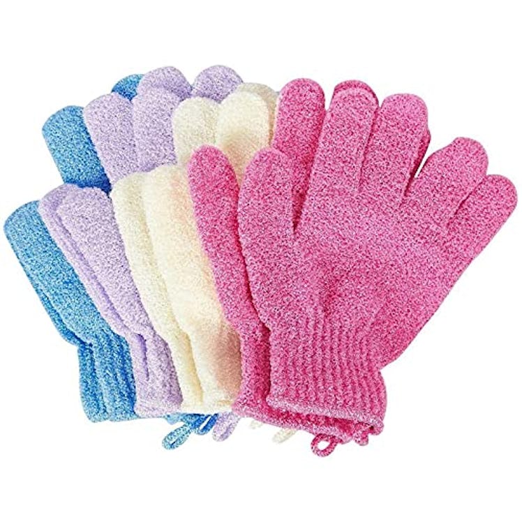 Juvale Body Exfoliating Gloves (4-Pack) 