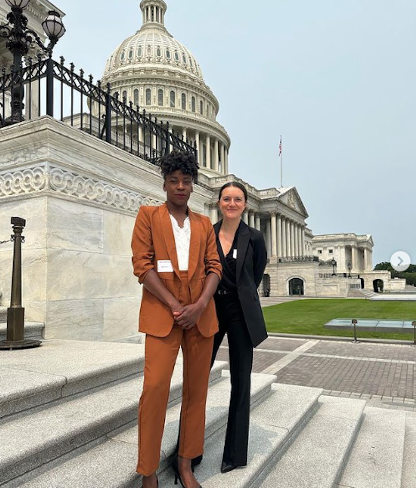 Track runner Alysia Montano has been an advocate for female athletes.