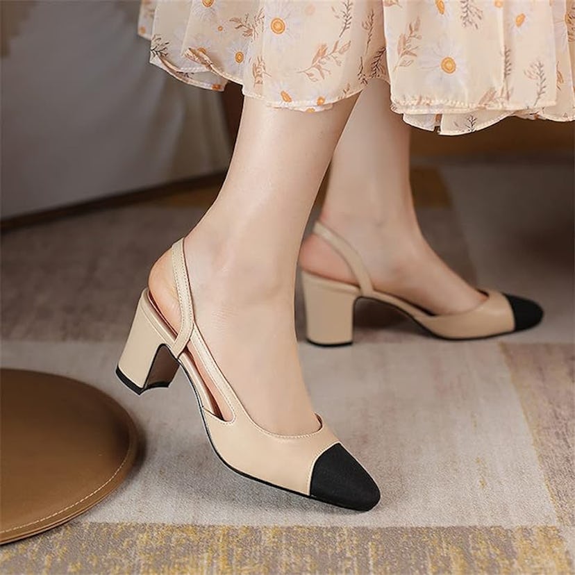 MIRAAZZURRA Sling Back Pumps